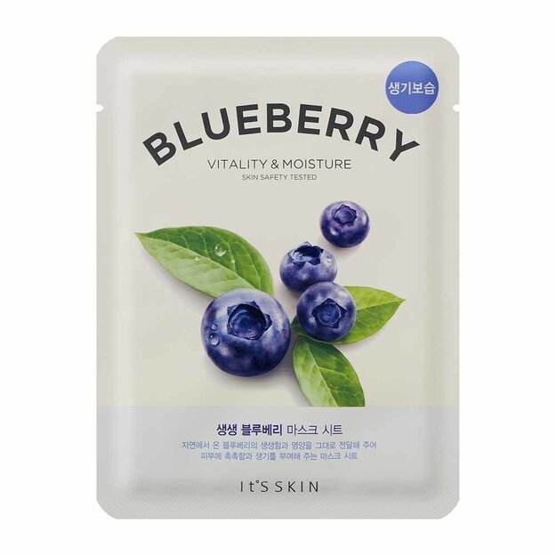 It's Skin skaistinanti lakštinė veido kaukė "Blueberry"