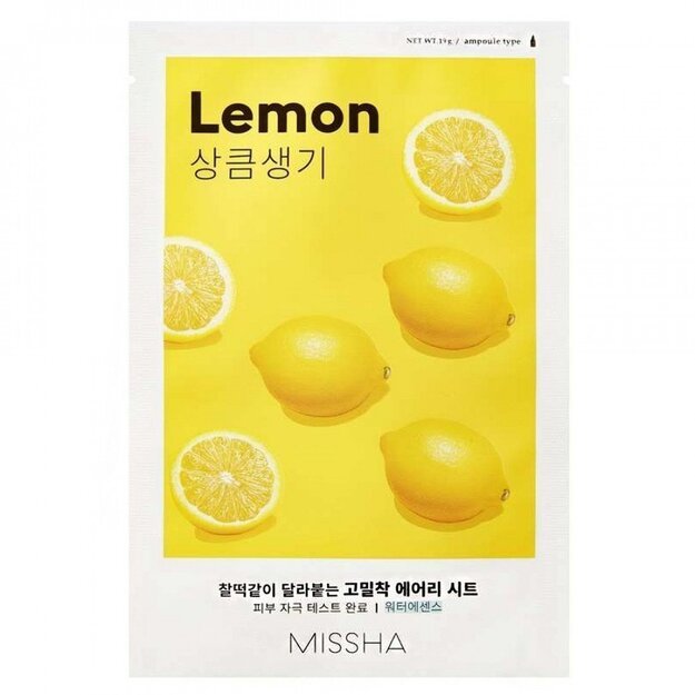 Missha skaistinanti lakštinė veido kaukė "Lemon"