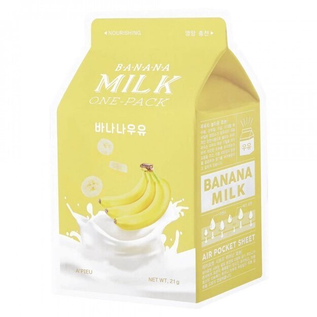 A'pieu maitinanti laktinė veido kaukė "Banana Milk"